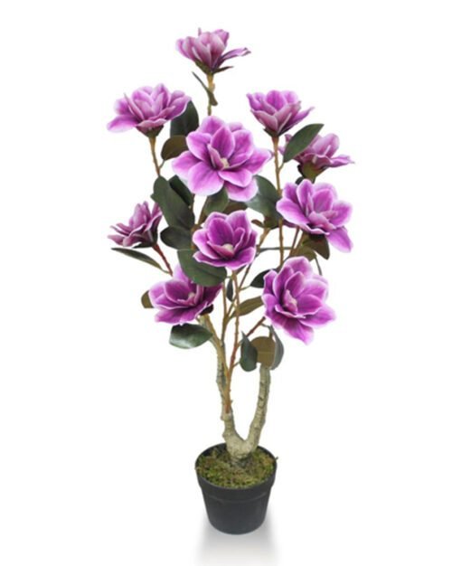 Lifelike Artificial Magnolia Flower Plant in bloom