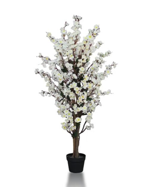Artificial Winter Sweet Plant with realistic yellow blossoms