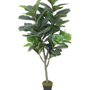Fiddle Artificial Plant – Faux Fiddle Leaf Fig Tree for Indoor Decor