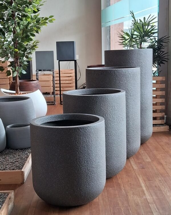 Find the BIRDIE cylindrical FRP planter—elegant, durable, and lightweight. Perfect for stylish homes and outdoor areas. Shop premium planters at ArtaFlora.com.