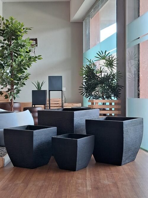 Discover the YUGA square FRP planter—durable, modern, and stylish. Perfect for indoor and outdoor spaces. Shop premium planters now at ArtaFlora.com.