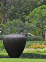 large urn vase, black urn planters, premium planters,