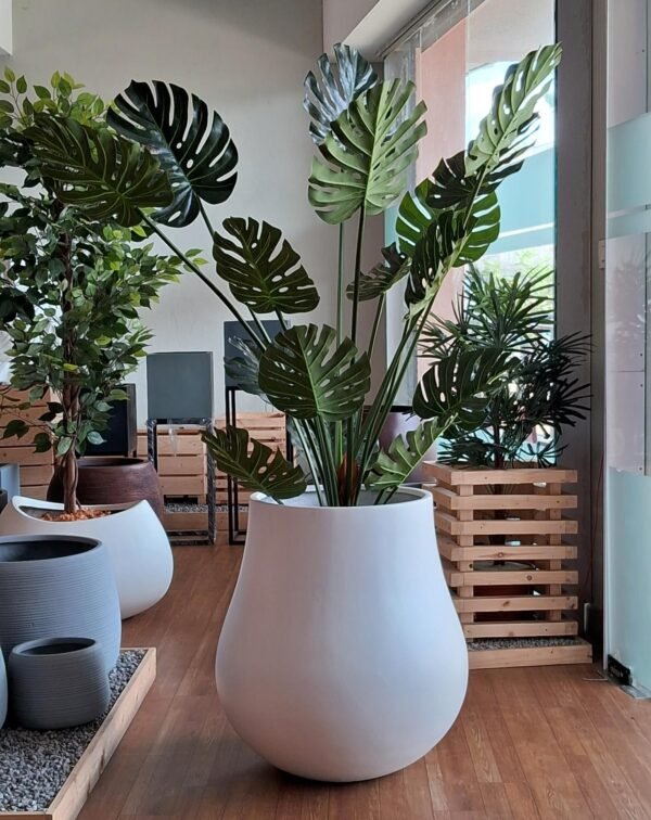 Shop elegant premium tapered planters for indoor and outdoor spaces. Lightweight, durable, and stylish. Find the NIRVANA planter now at ArtaFlora.com.