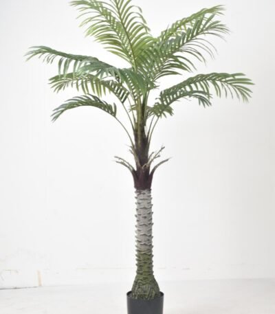 artificial palm tree faux plant with realistic fronds