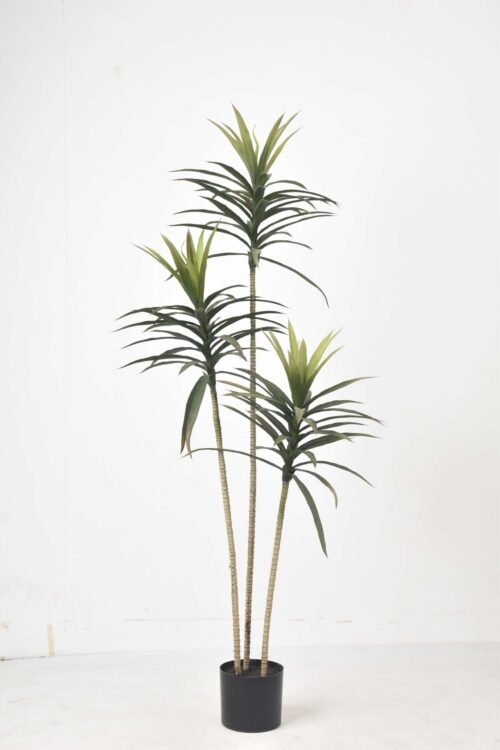 artificial yucca tree faux plant with realistic spiky leaves