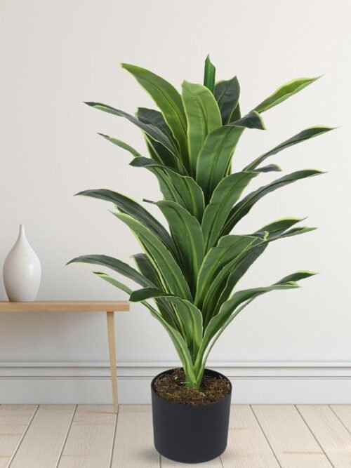 "Faux Dracaena Plants – Lifelike 33-Inch Artificial Dracaena Greenery for Home and Office Decor"