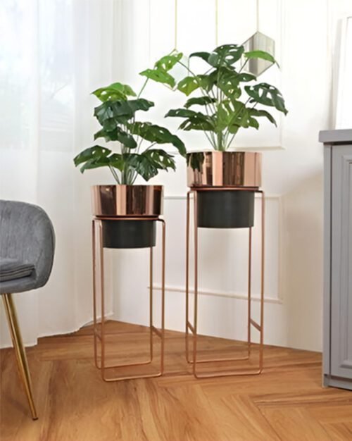 Add elegance with our Rose Gold Metal Planter Set from Mason Home – a stylish set of 2 for modern spaces. Shop now at ArtaFlora.com.