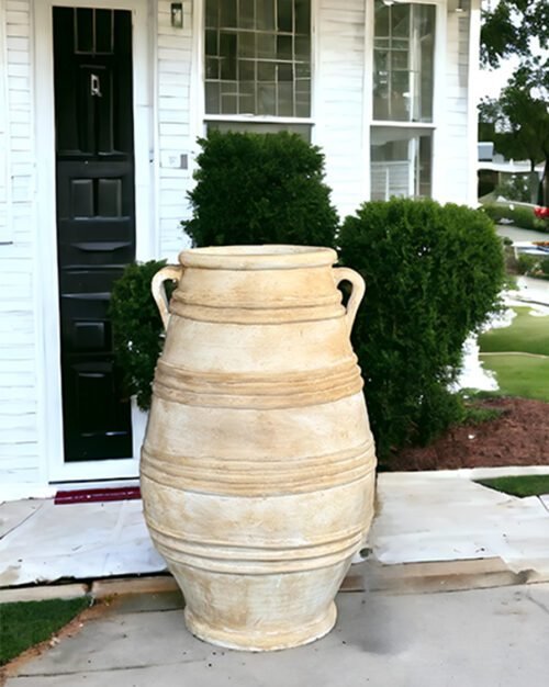 Handcrafted terracotta vase urn for home and garden