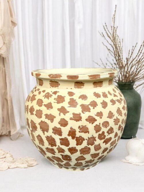 Naggar Terracotta Pot with hand-painted detailing