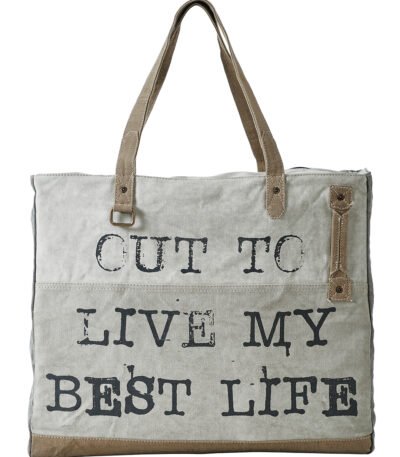 Mona B - Extra Large Canvas Handbag for Women | Zipper Extra Spacious Tote Weekender Bag for Grocery Shopping, Travel | Shoulder Bags for Women (Mud Beige)