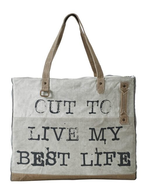 Extra Large Canvas Handbag for Women | Zipper Extra Spacious Tote Weekender Bag for Grocery Shopping, Travel | Shoulder Bags for Women (Mud Beige)