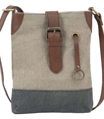 Mona B - 100% Cotton Canvas Small Messenger Crossbody Multicolor Vintage Sling Bag with Stylish Design for Women