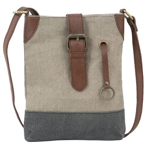 Mona B - 100% Cotton Canvas Small Messenger Crossbody Multicolor Vintage Sling Bag with Stylish Design for Women