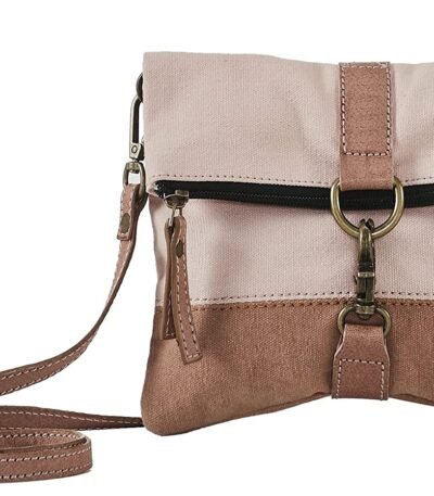 Mona B - Finley Canvas Bag Recycled Sling Bag For Women and Girls (Black)