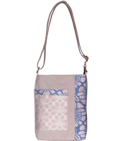 Mona B - Medium Canvas Messenger Crossbody Bag with Stylish Design for Women