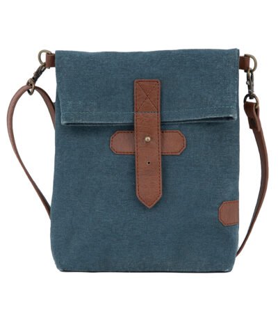 Mona B - 100% Cotton Canvas Small Messenger Crossbody Vintage Sling Bag with Stylish Design for Women