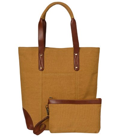 Cleveland Tote Handbag for Women - Mustard