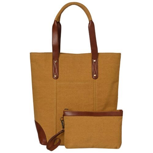 Cleveland Tote Handbag for Women - Mustard