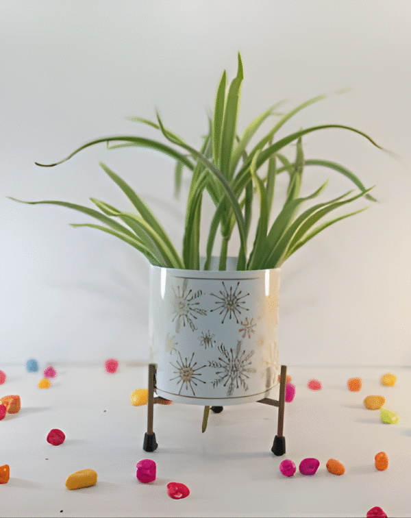 Metal Planter with Tripod Stand