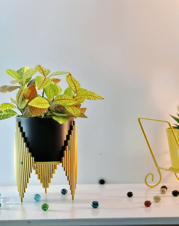 Geometric Stand Cone Metal Planter