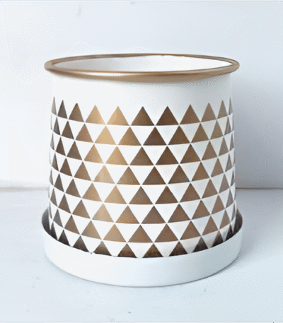 Compact Printed Metal Planter