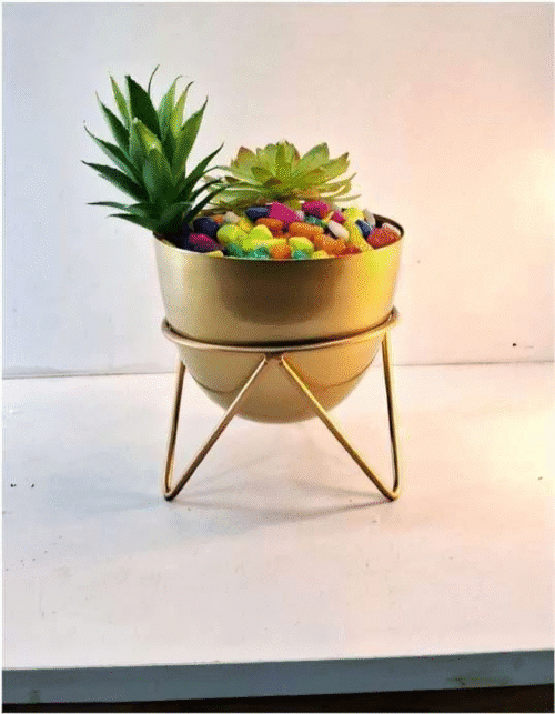 Tripod Metal Planter