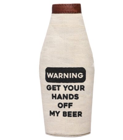 Pint Beer Bottle Covers with Stylish Printing for Men and Women (Warning)