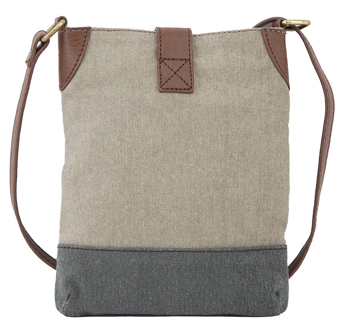 Mona B - 100% Cotton Canvas Small Messenger Crossbody Multicolor Vintage Sling Bag with Stylish Design for Women