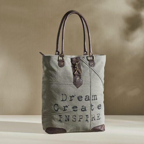 Mona B - Large Canvas Handbag for Women | Zipper Tote Bag for Grocery, Shopping, Travel | Stylish Vintage Shoulder Bags for Women (Grey)