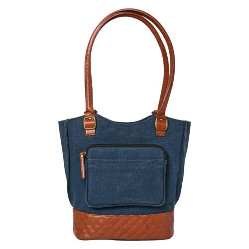 Mona B - Two in One Convertible Tote: Denim