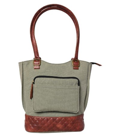 Mona B - Two in One Convertible Tote: Agean