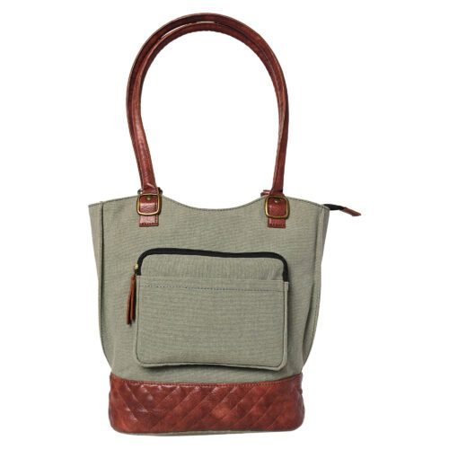 Mona B - Two in One Convertible Tote: Agean