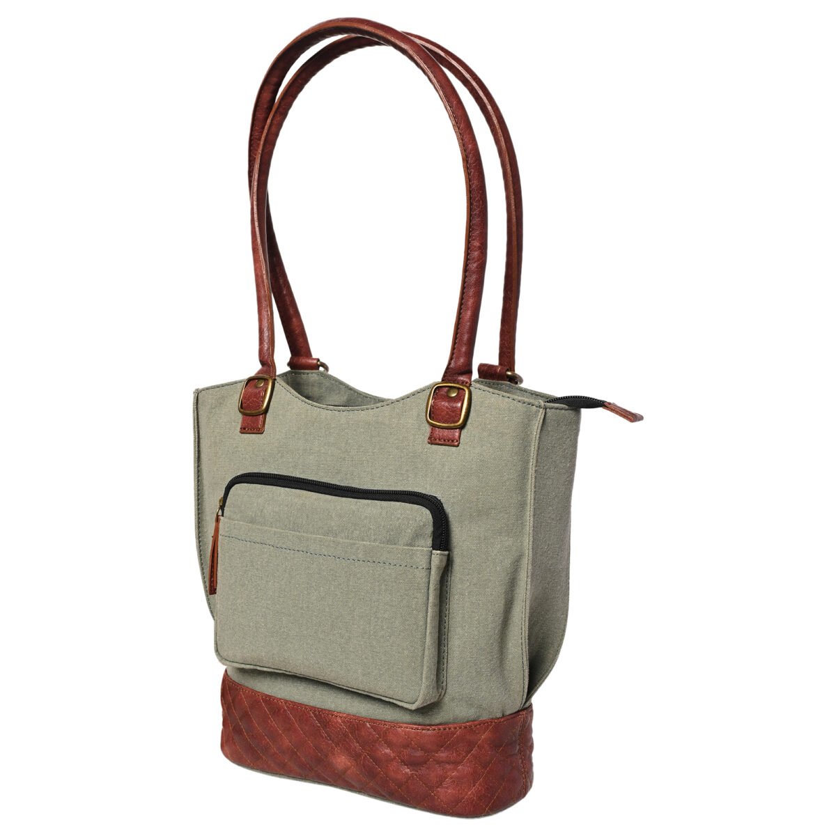Mona B - Two in One Convertible Tote: Agean