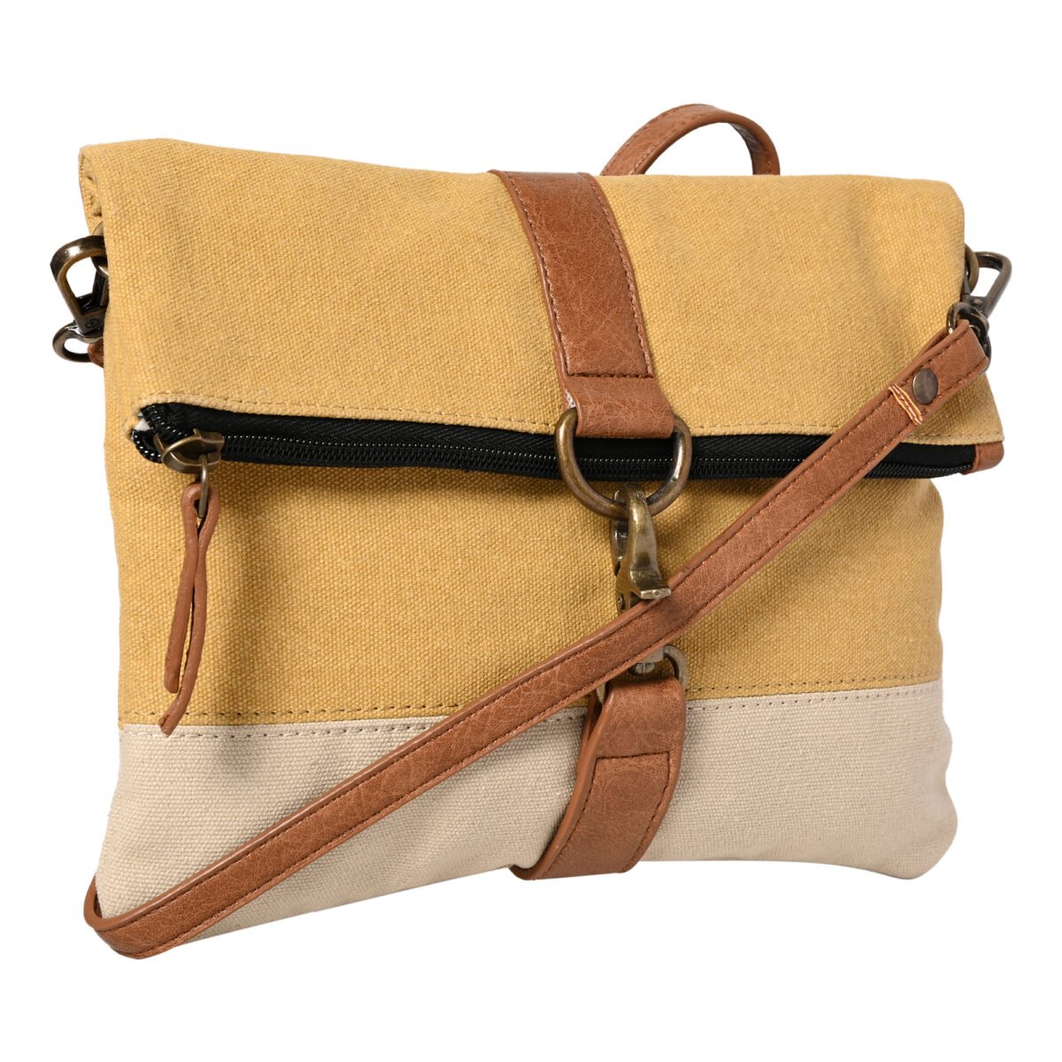 Mona B - Women's Finley Canvas Recycled Crossbody Bag