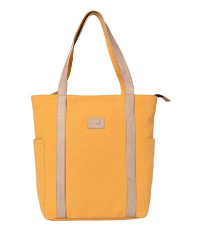 Mona B - Color Block Tote: Golden Rod - (M-2503)