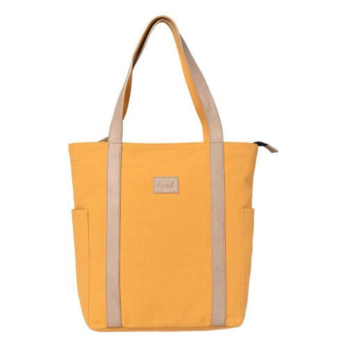Mona B - Color Block Tote: Golden Rod - (M-2503)