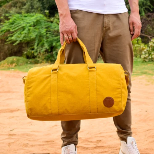 Ayn Duffle Bag For Men & Women 30L - Mustard