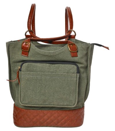 Mona B - Two in One Convertible Tote: Forest - (M-2509)