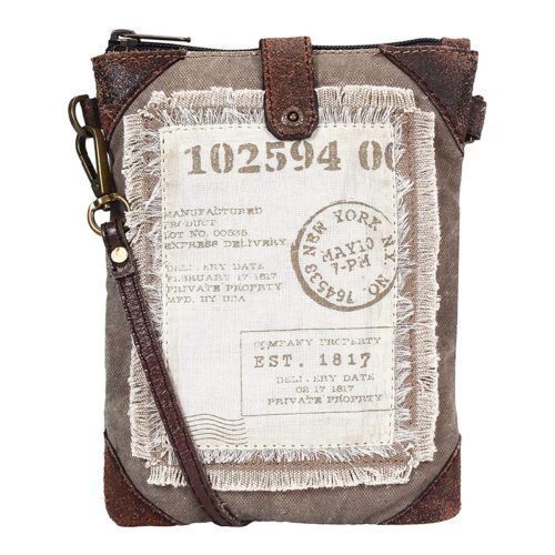 Mona B - 100% Cotton Canvas Small Sling Crossbody Bag with Stylish Design for Women