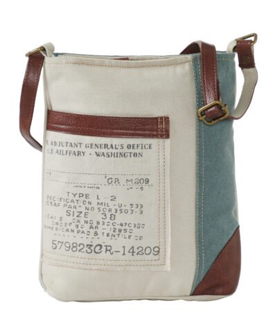 Mona B - Multi-Coloured Cotton Canvas Messenger Crossbody Vintage Sling Bag with Stylish Design for Women: Escape (Bisque)