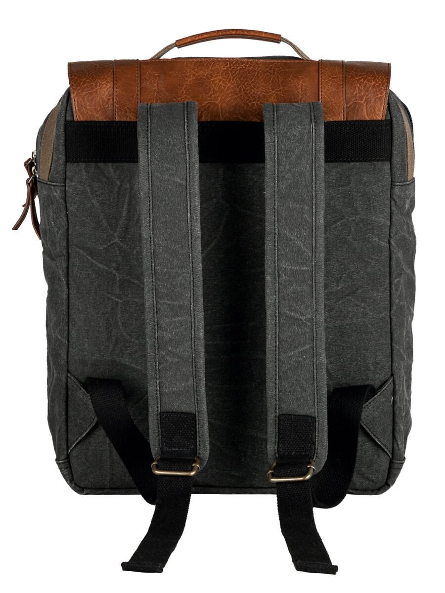 Flap Backpack For Men & Women - Black