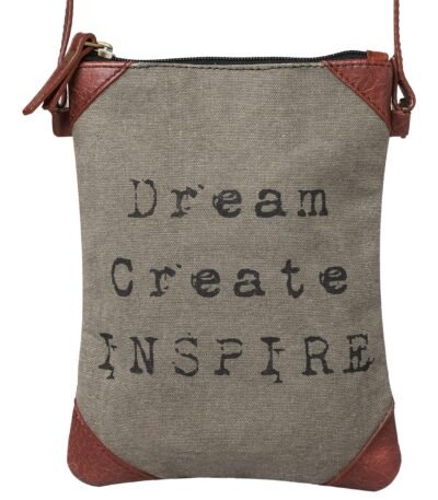 Mona B - 100% Cotton Canvas Small Sling Crossbody Bag with Stylish Design for Women