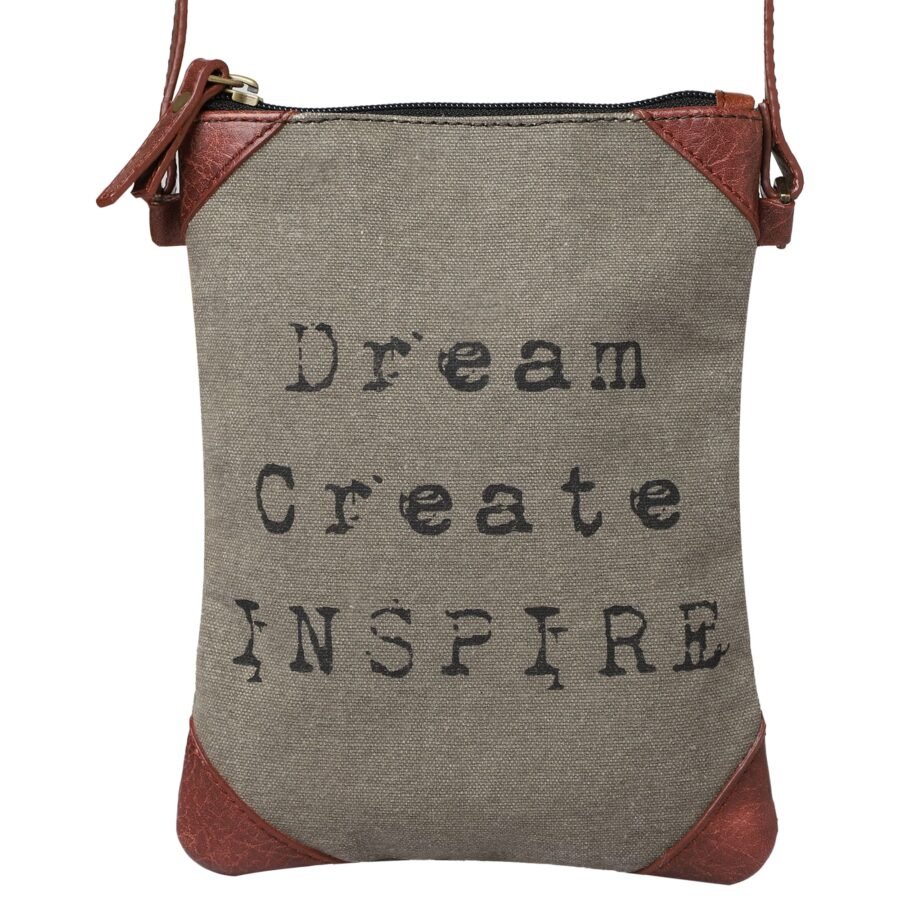 Mona B - 100% Cotton Canvas Small Sling Crossbody Bag with Stylish Design for Women