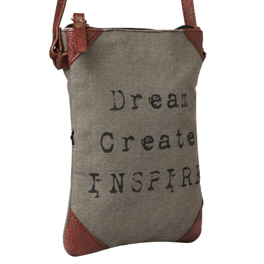 Mona B - 100% Cotton Canvas Small Sling Crossbody Bag with Stylish Design for Women