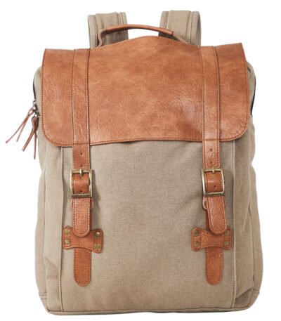 Flap Backpack For Men & Women - Brown