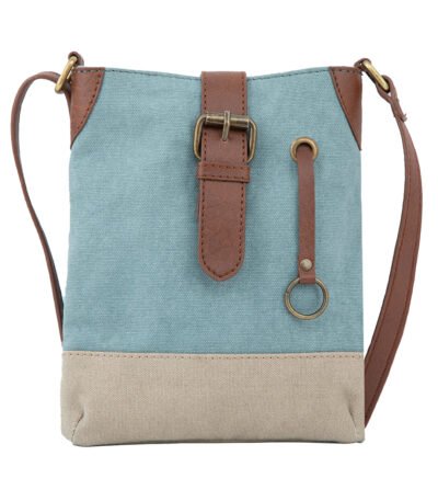 Mona B - 100% Cotton Canvas Small Messenger Crossbody Vintage Sling Bag with Stylish Design for Women