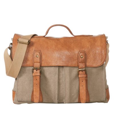Flap Messenger Laptop Bag for Men & Women - Brown