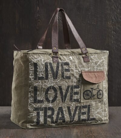 Live Love Travel Weekender Handbag For Men & Women