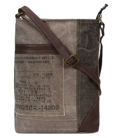 Mona B - 100% Cotton Canvas Messenger Crossbody Vintage Sling Bag with Stylish Design for Women