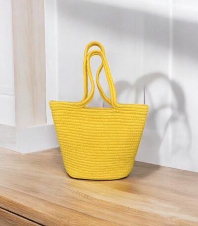 Cotton Dori Bag With Handle Yellow